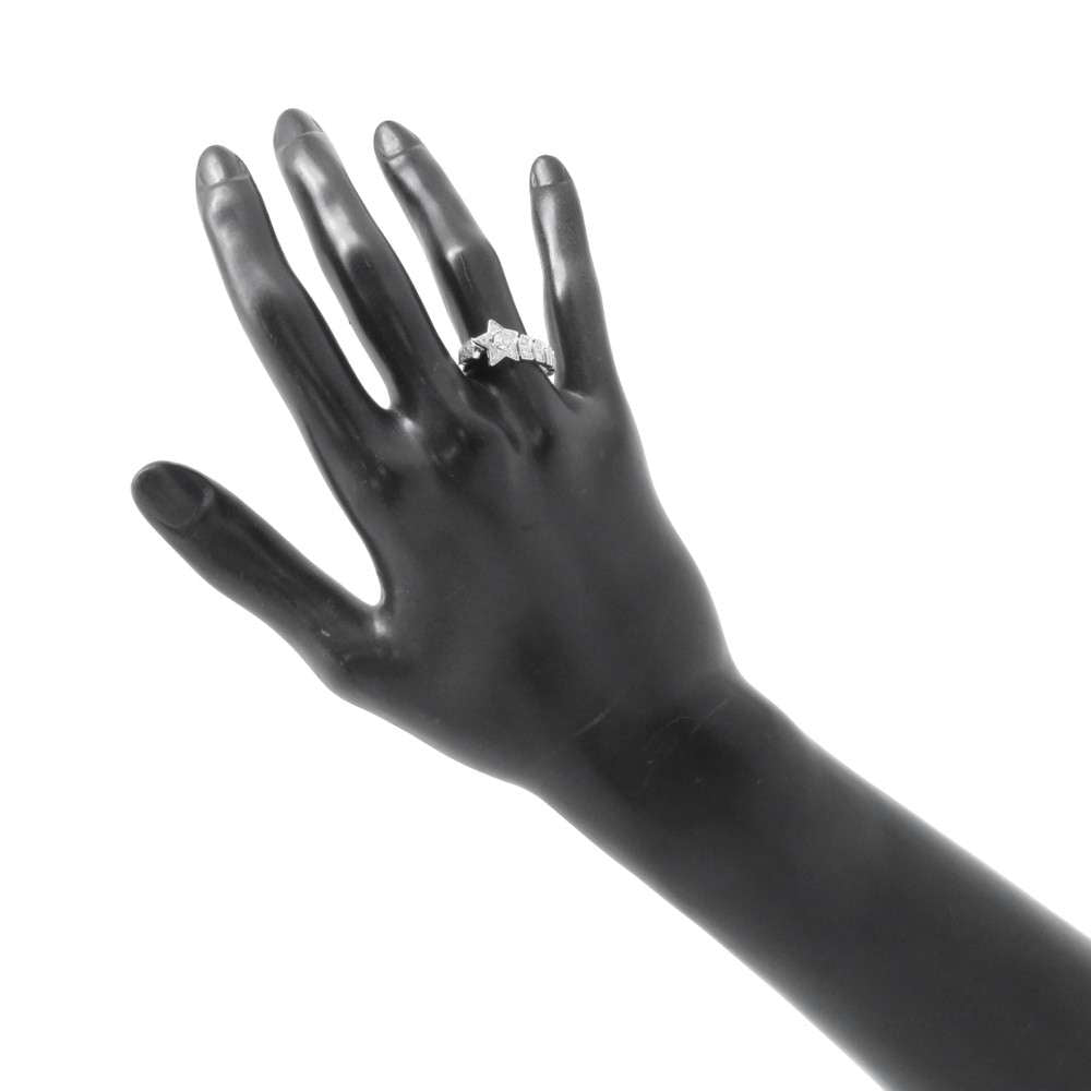 Chanel Comet Collection Ring Size 53/#13 J11457 18K White Gold