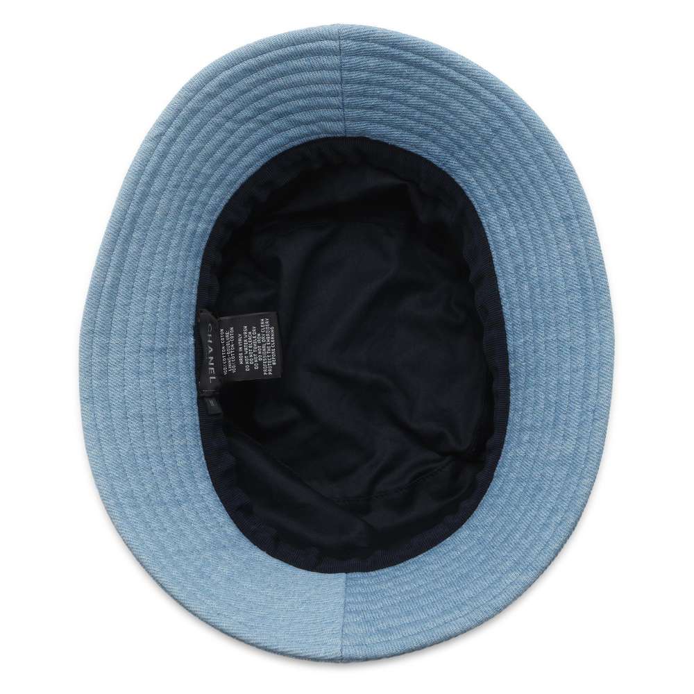 Chanel Denim logo hat Size M Light Blue AA8088 Cotton100%