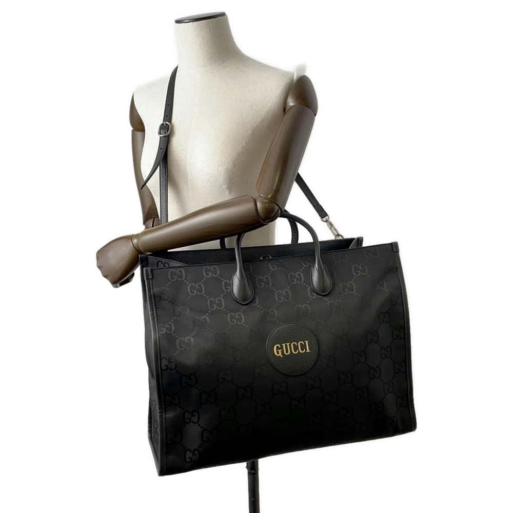 GUCCI Off the Grid Tote Bag Black 630353 GGNylon Leather