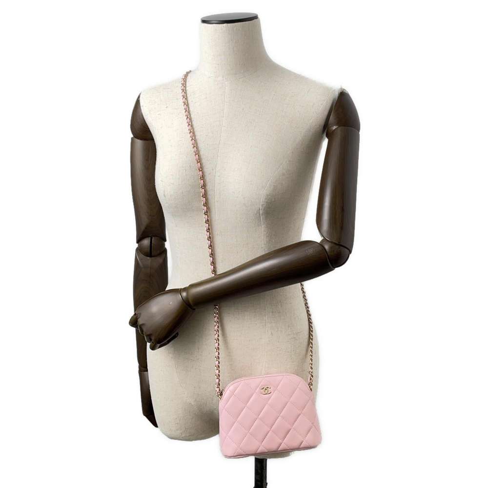 Chanel Chain Clutch Shoulder Bag Pink AP4000 Lambskin