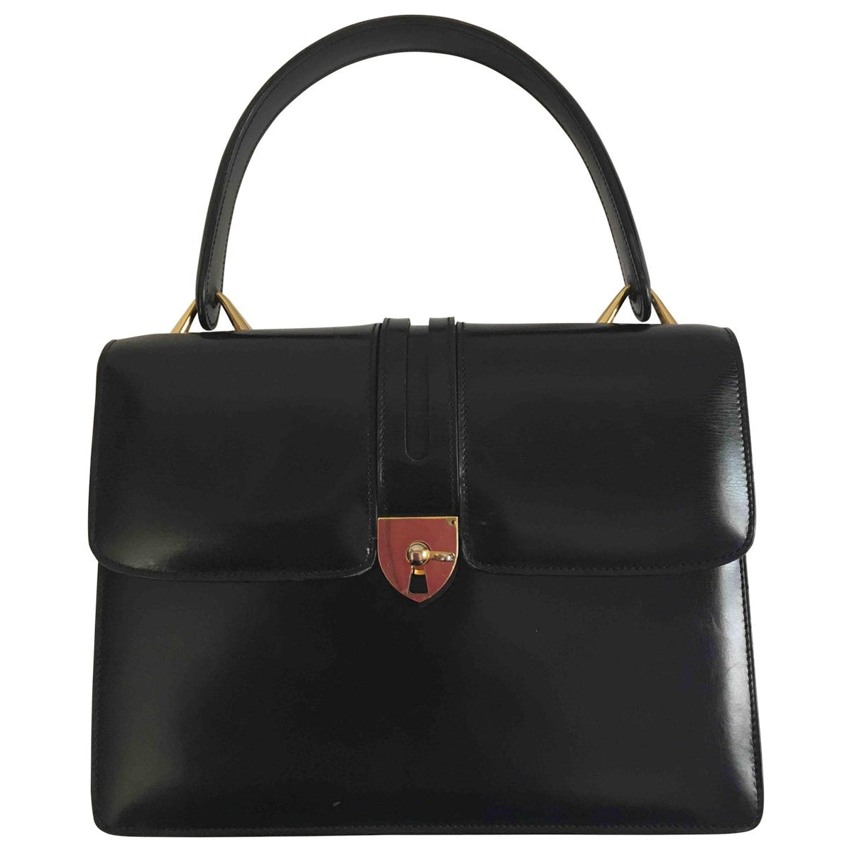 Gucci black leather handbag