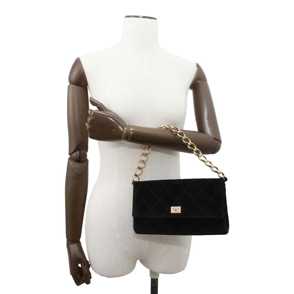 Chanel ChainBag Black Velour