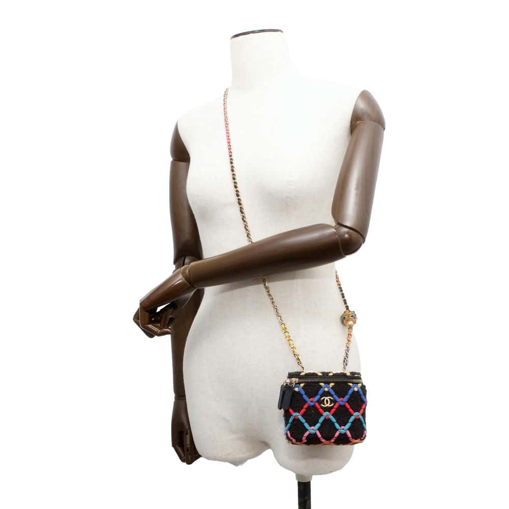 Chanel Vanity Case Multicolor AP1447 Tweed