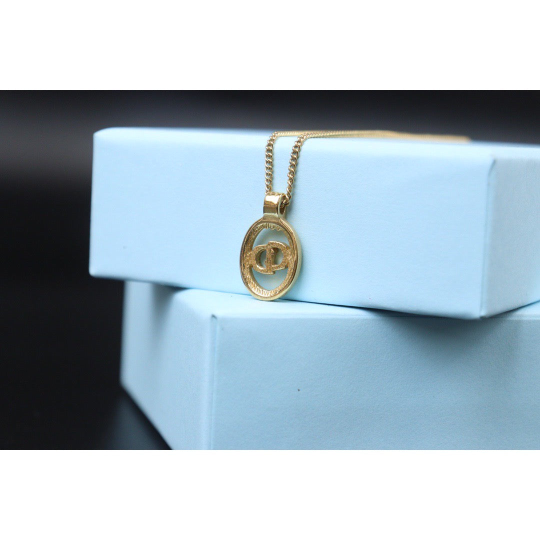 Very Good ( Rank A)| Dior CD Necklace Gold Plated |V24071118