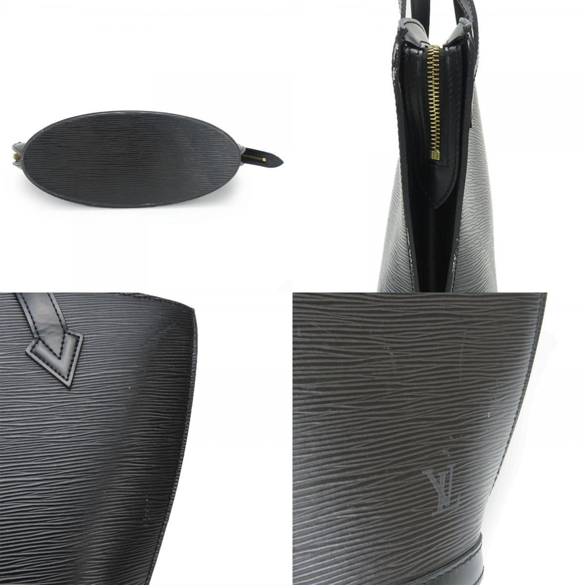 Louis Vuitton Noir Epi Leather Handbag