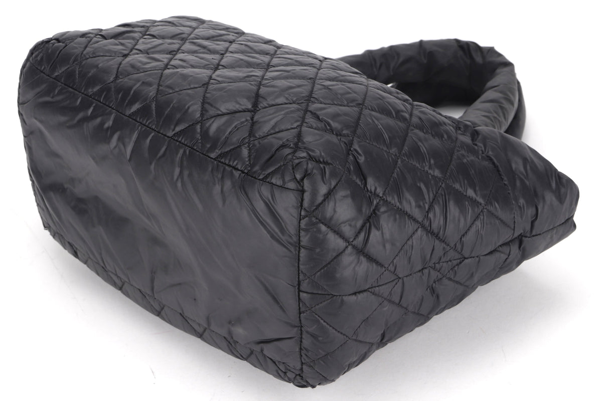 CHANEL COCO COCOON BLACK NYLON PM TOTE (1668xxxx), NO & DUST COVER