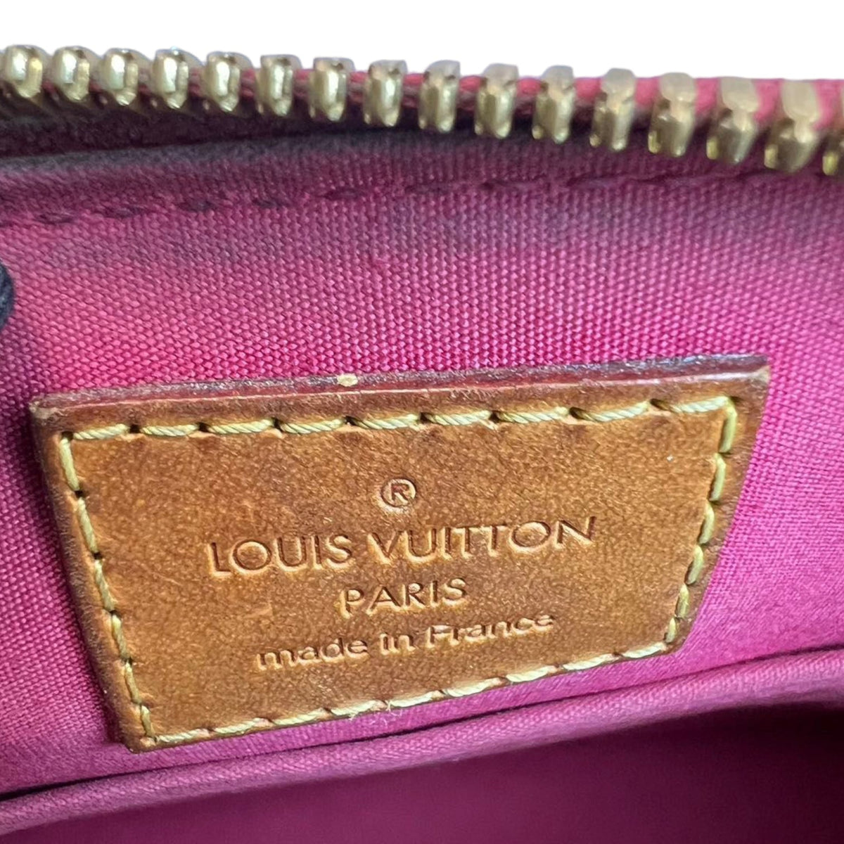 Louis-Vuitton Alma BB Vernis Leather Pink GHW
