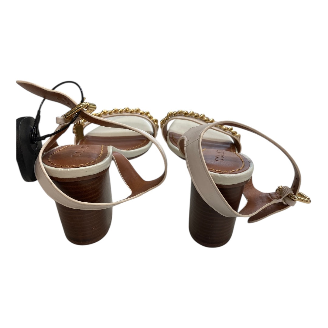 Shoes Designer By Coach In White, Size:8