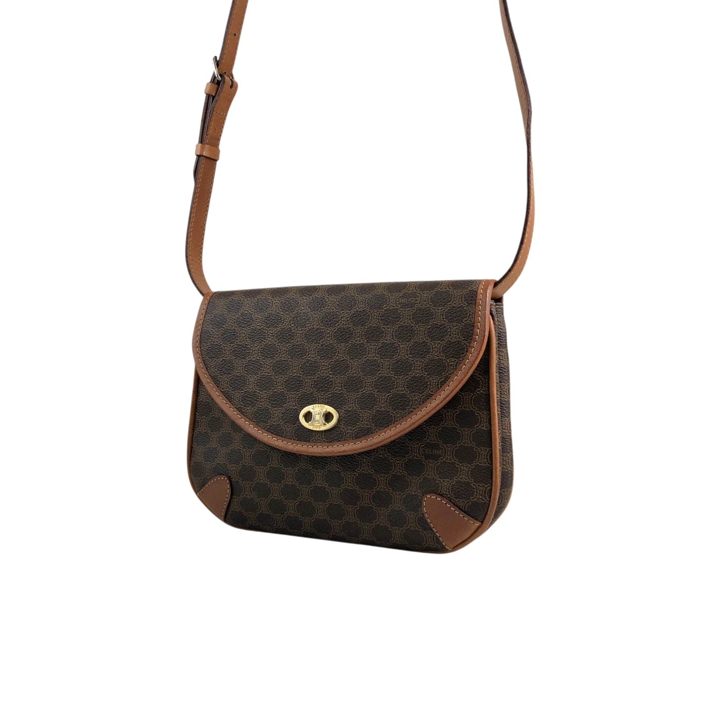 CELINE Shoulder bag Brown Vintage a4uyd7