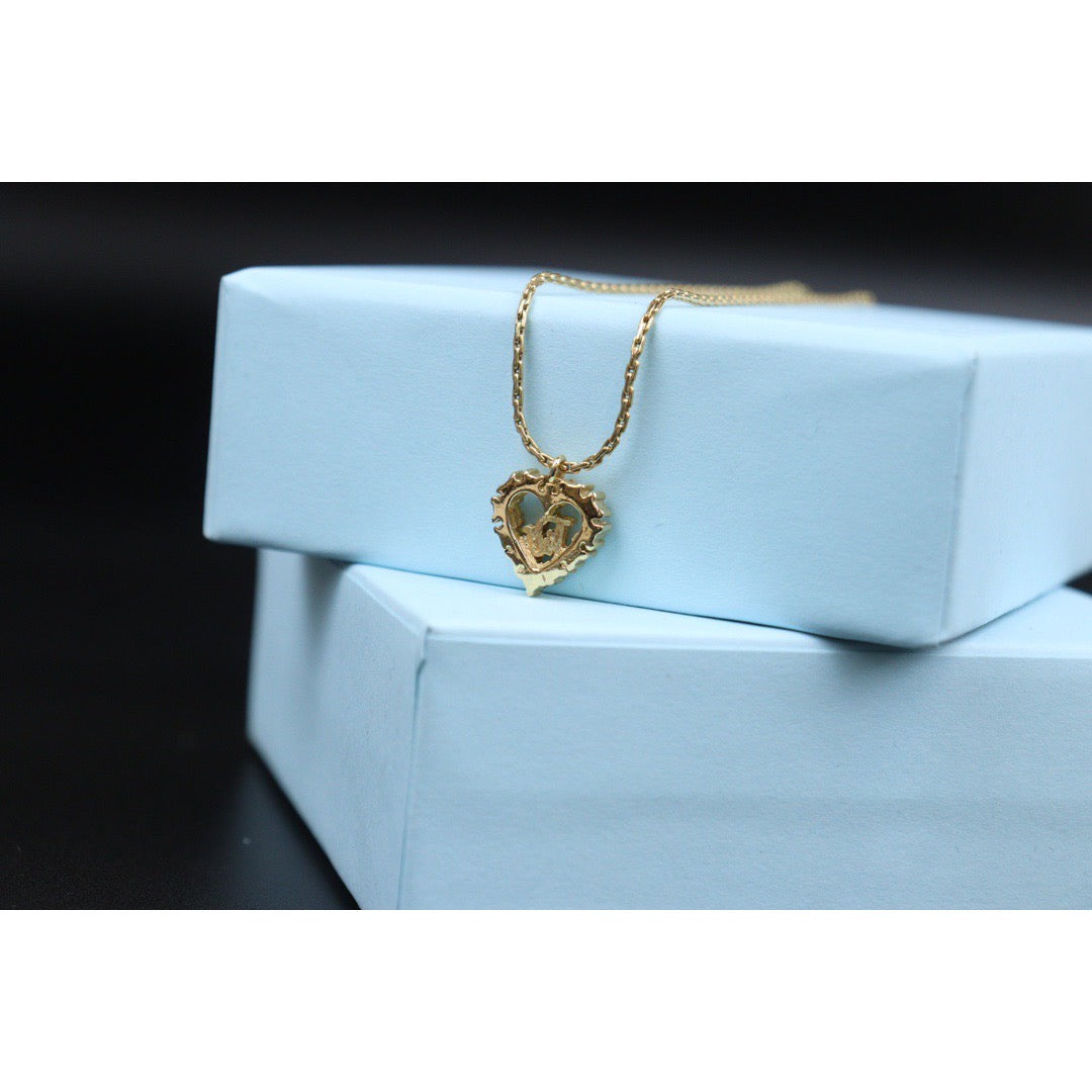 Rank A | Dior Heat Rhinestone Necklace |24030739