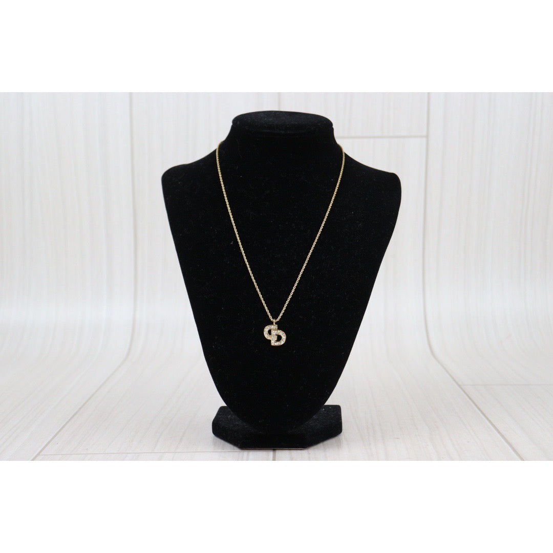 Rank SA | Dior CD Rhinestone Necklace Earring Set |24013005