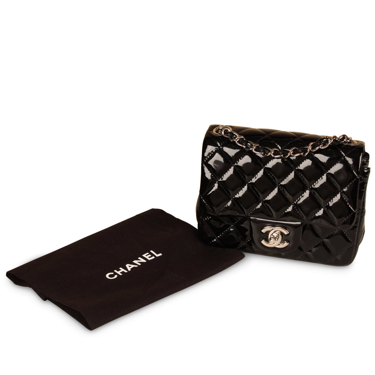 Classic Flap Bag - Mini Square - Patent