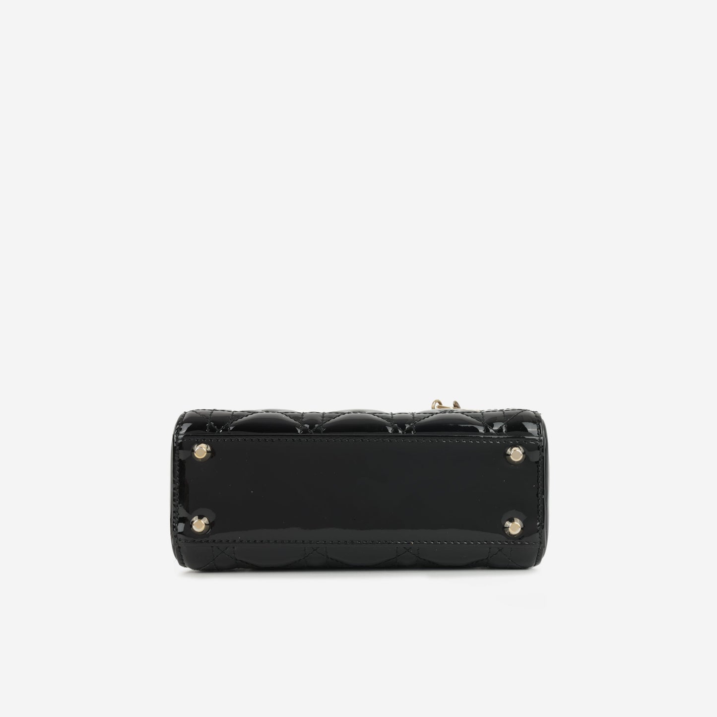 Dior Mini Lady Dior Black Patent | Gold Hardware