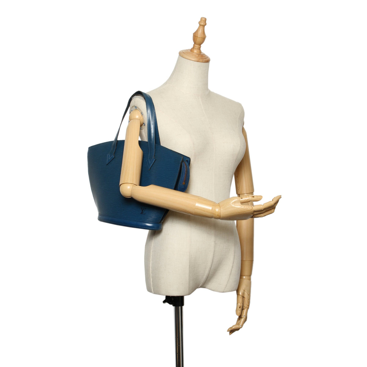 Louis-Vuitton Epi Saint Jacques PM Short Strap Blue
