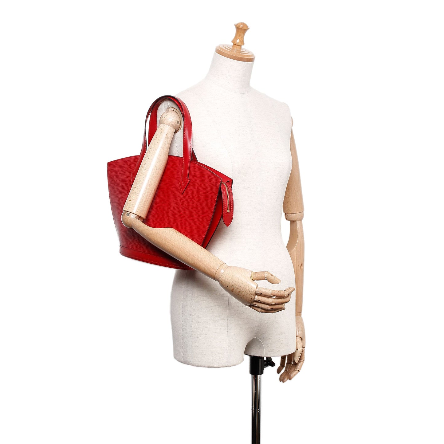 Louis-Vuitton Epi Saint Jacques PM Castillan Red Short Strap
