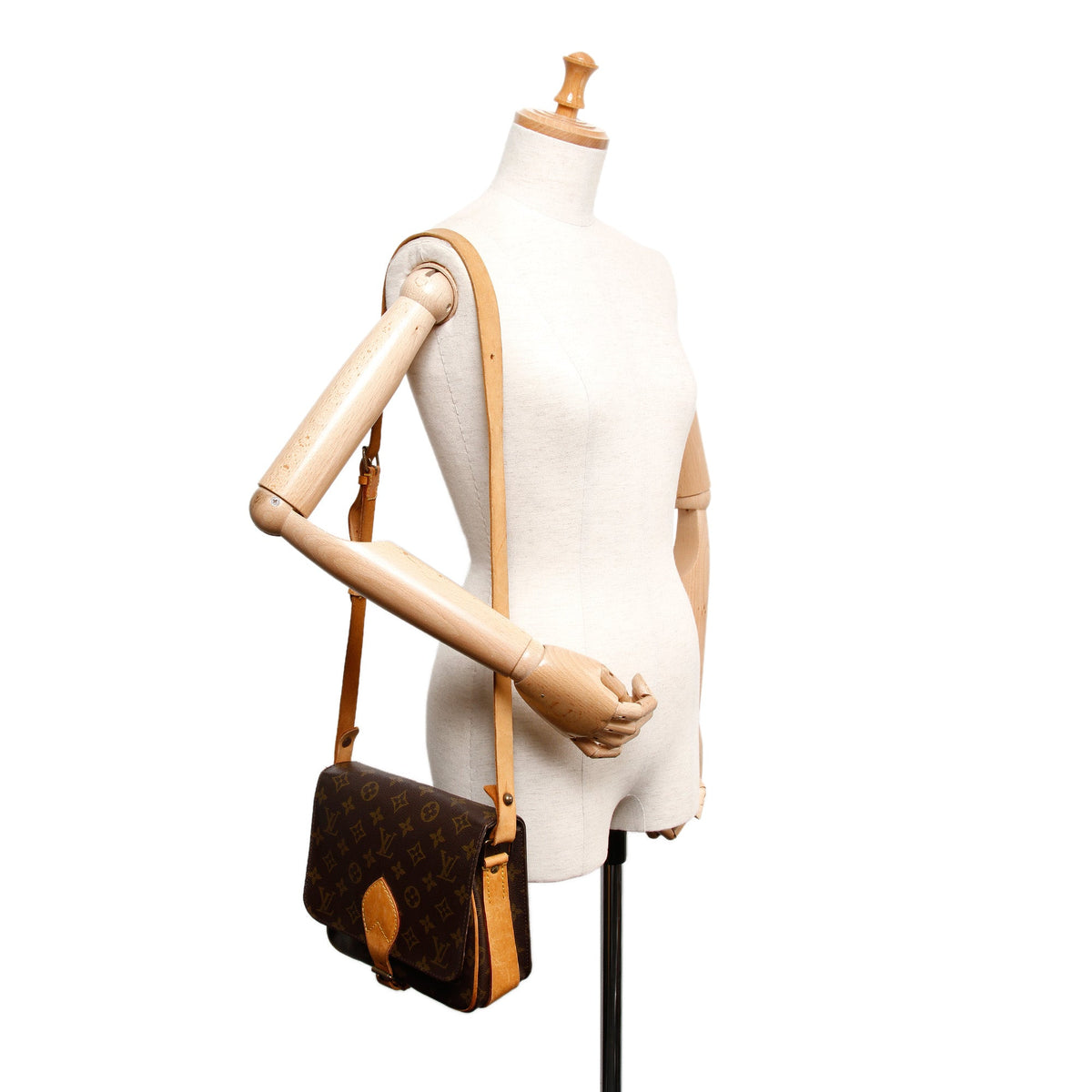 Louis-Vuitton Monogram Cartouchiere MM Crossbody