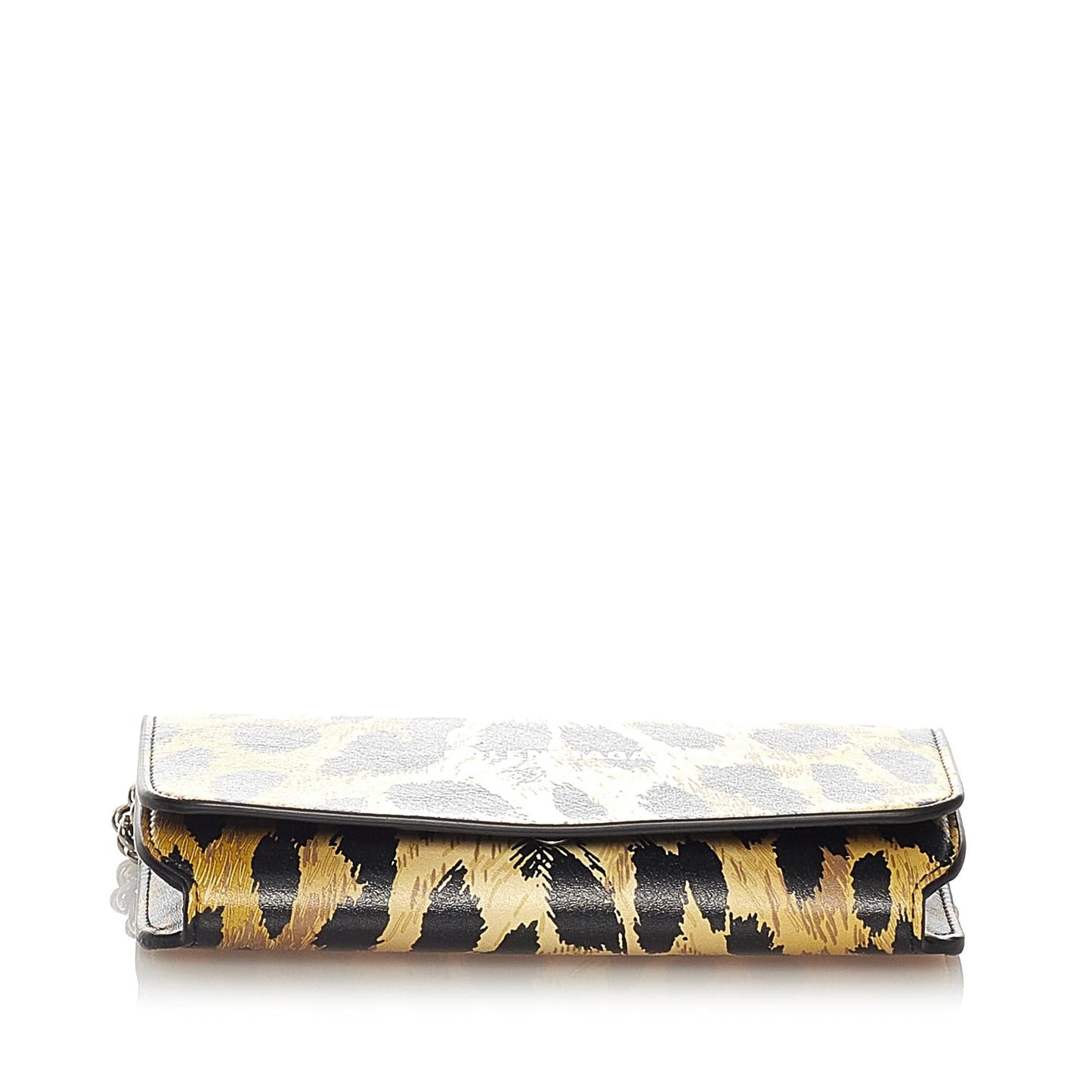 Balenciaga Leopard Print Leather Shoulder Bag (SHG-27193)