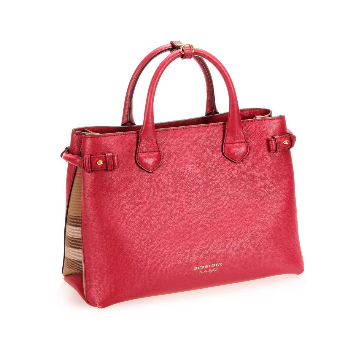 Burberry Leather Banner Tote (SHG-12938)