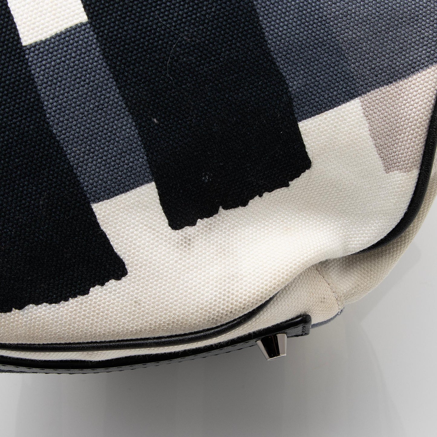 Burberry Brushstroke Mega Check Canvas Large Shopper Tote