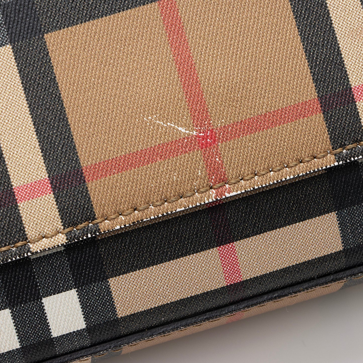 Burberry Vintage Check Wallet with Strap