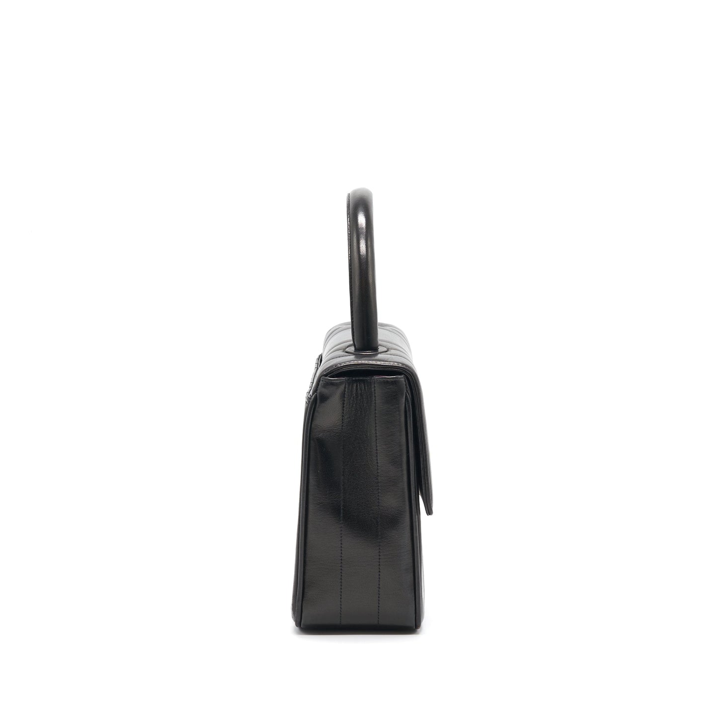 Chanel Vintage Lambskin Kelly Bag black GHW