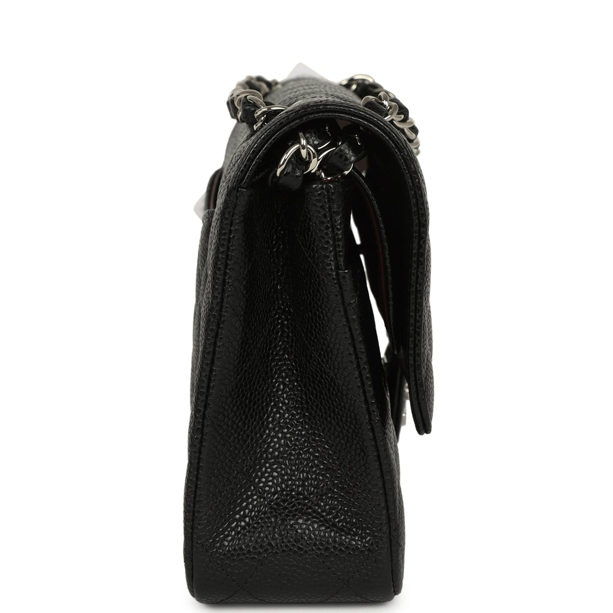 Chanel Medium Classic Double Flap Black Caviar Silver Hardware