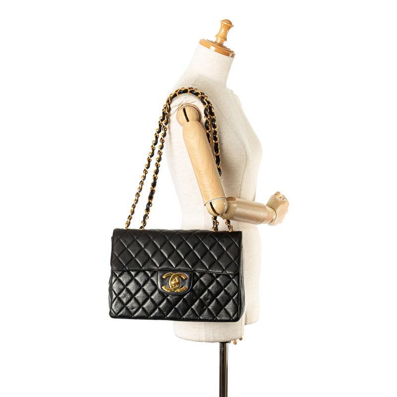 Chanel Jumbo Classic Single Flap Bag Leather Shoulder Bag in Good condition