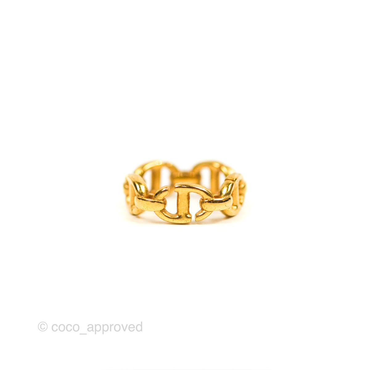 Christian Dior CD Navy Ring Size S