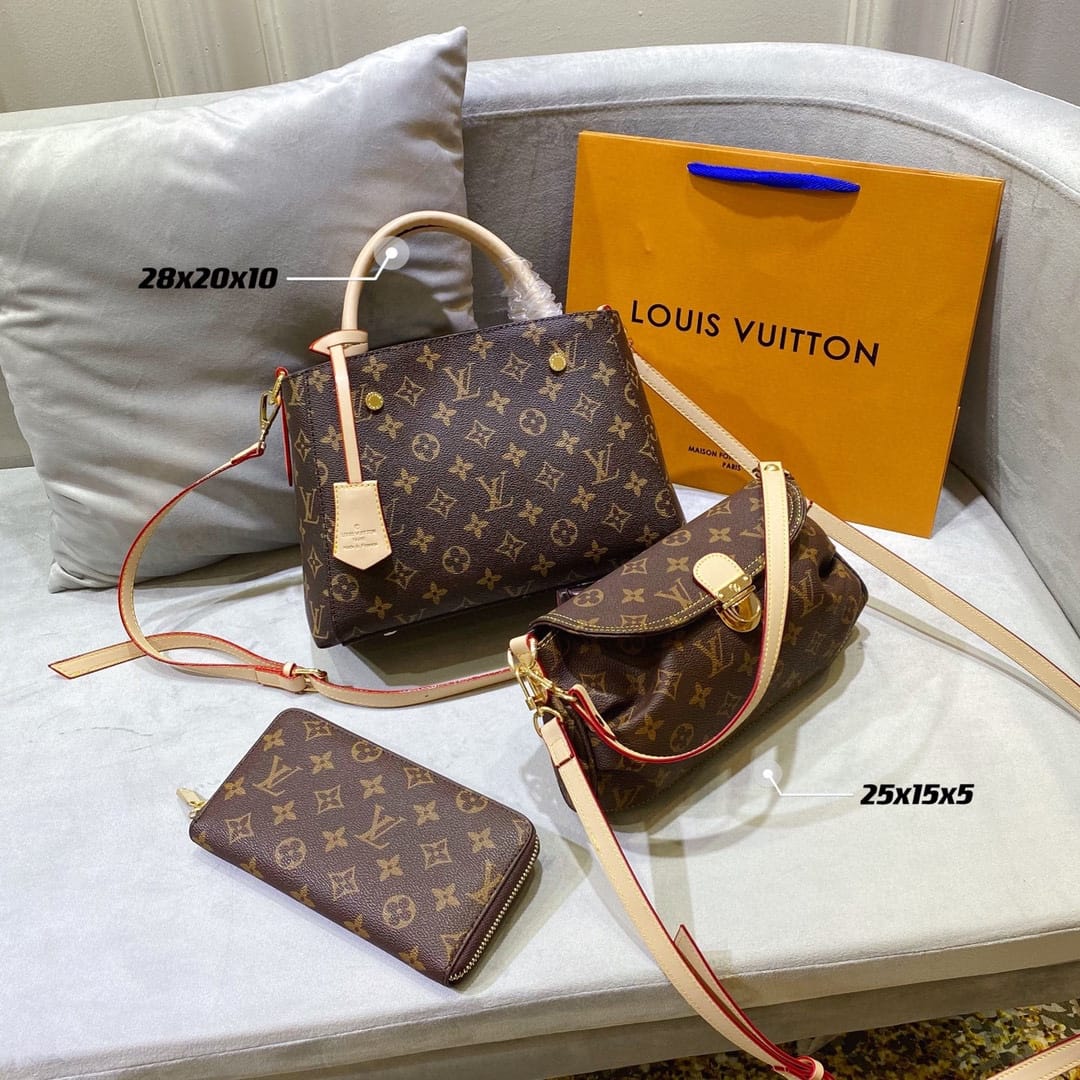 Louis Vuitton Montaigne Monogram Canvas BB Handbag Set