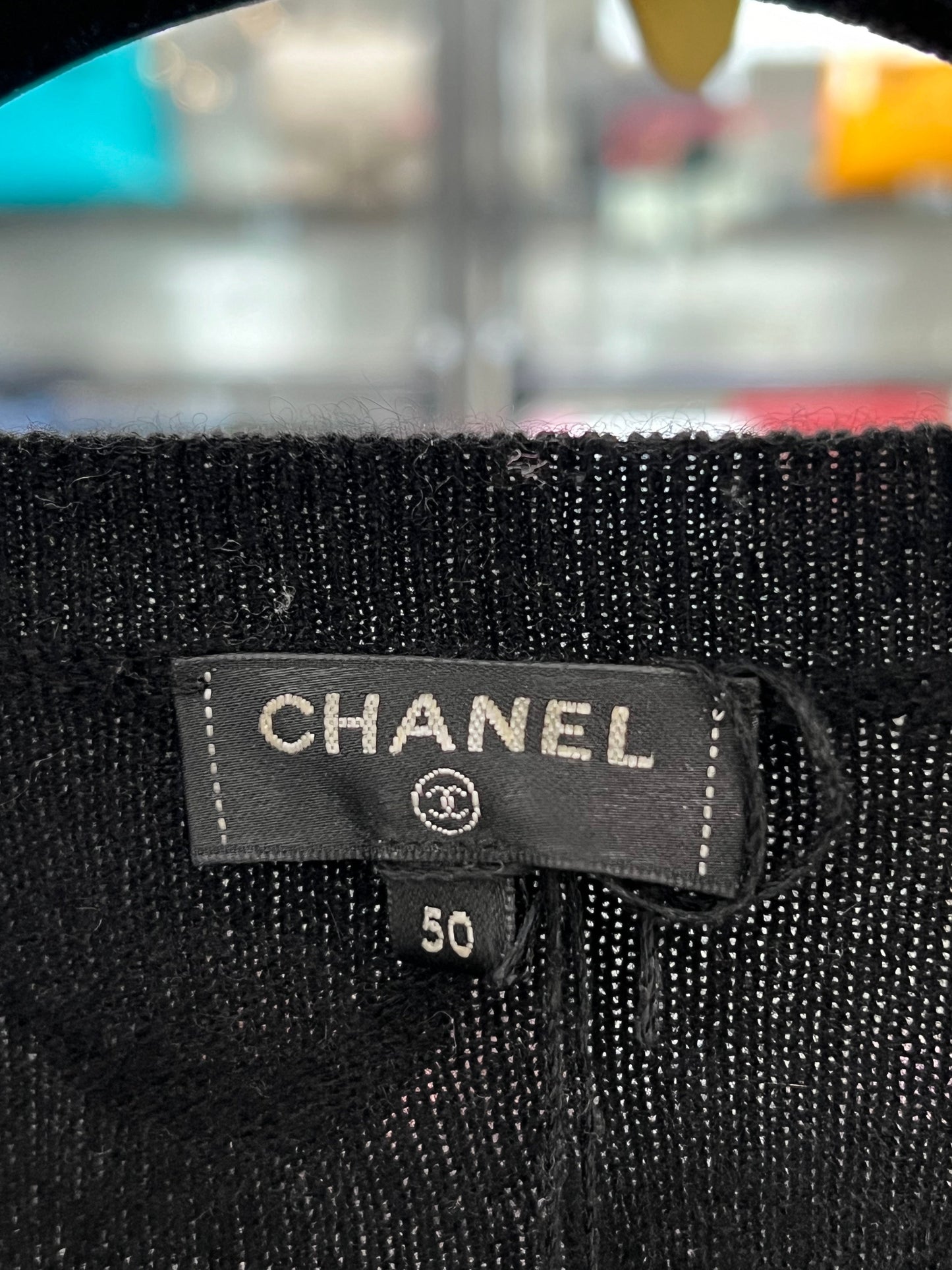 CHANEL CASHMERE ABSTRACT SPACE MOON RUNWAY SWEATER