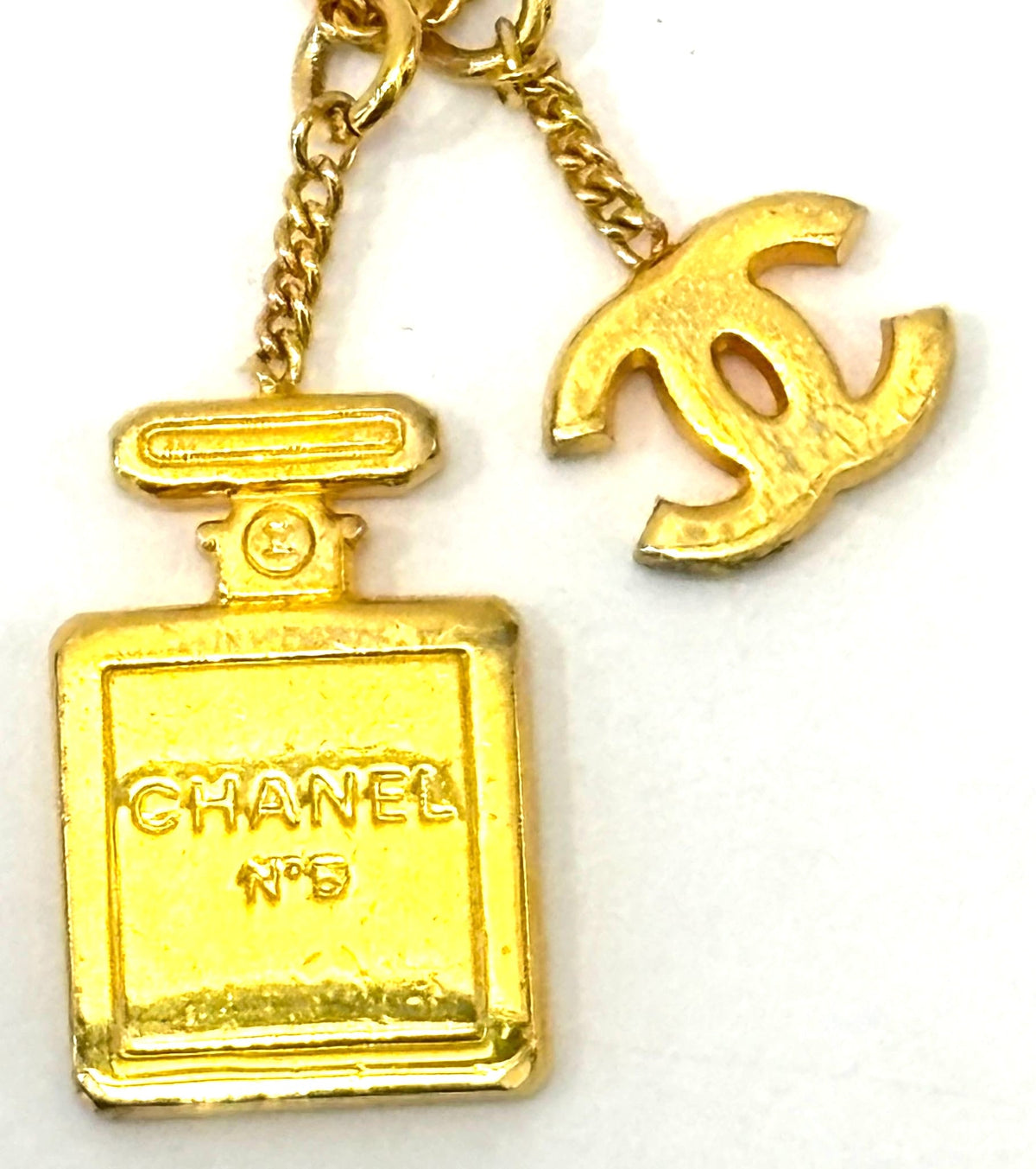 CHANEL CC NO 5 PERFUME BOTTLE NECKLACE
