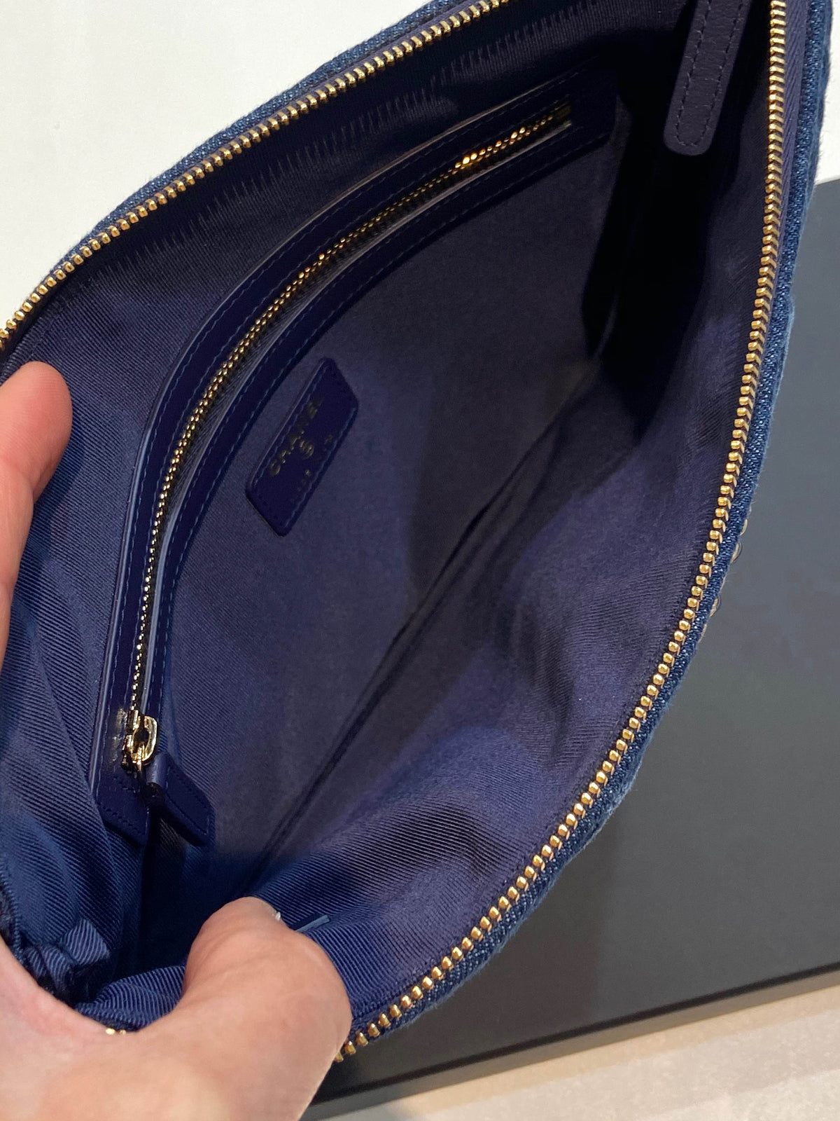 CHANEL DENIM POUCH