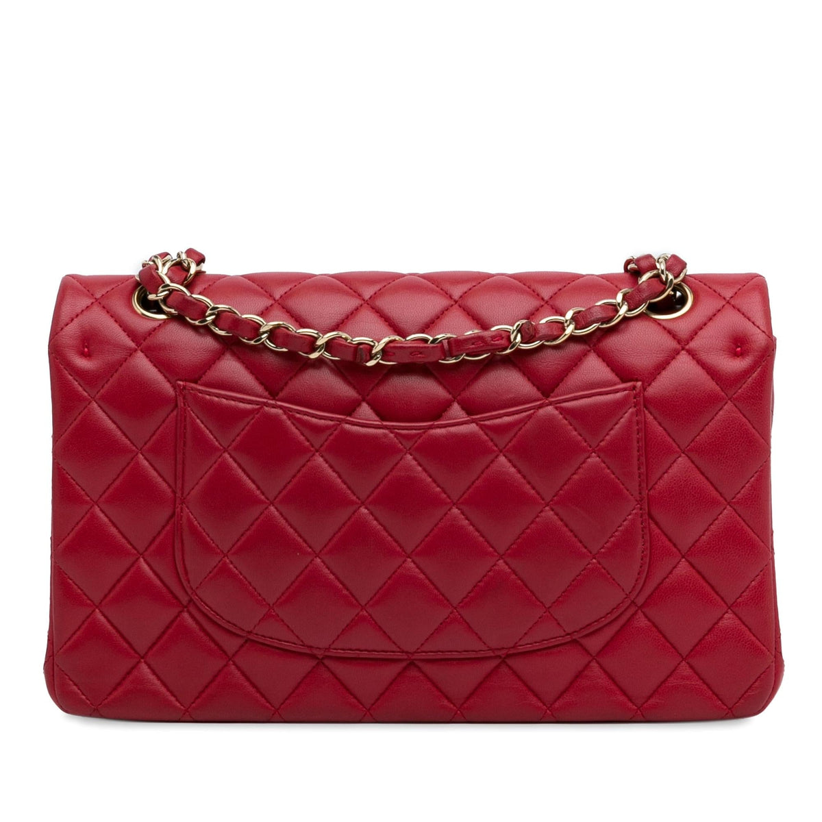 Chanel Medium Classic Lambskin Double Flap (SHG-6UdiQp)