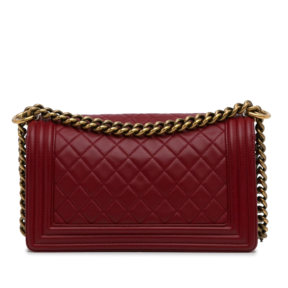 Chanel Medium Lambskin Boy Flap Bag (SHG-OR86HO)