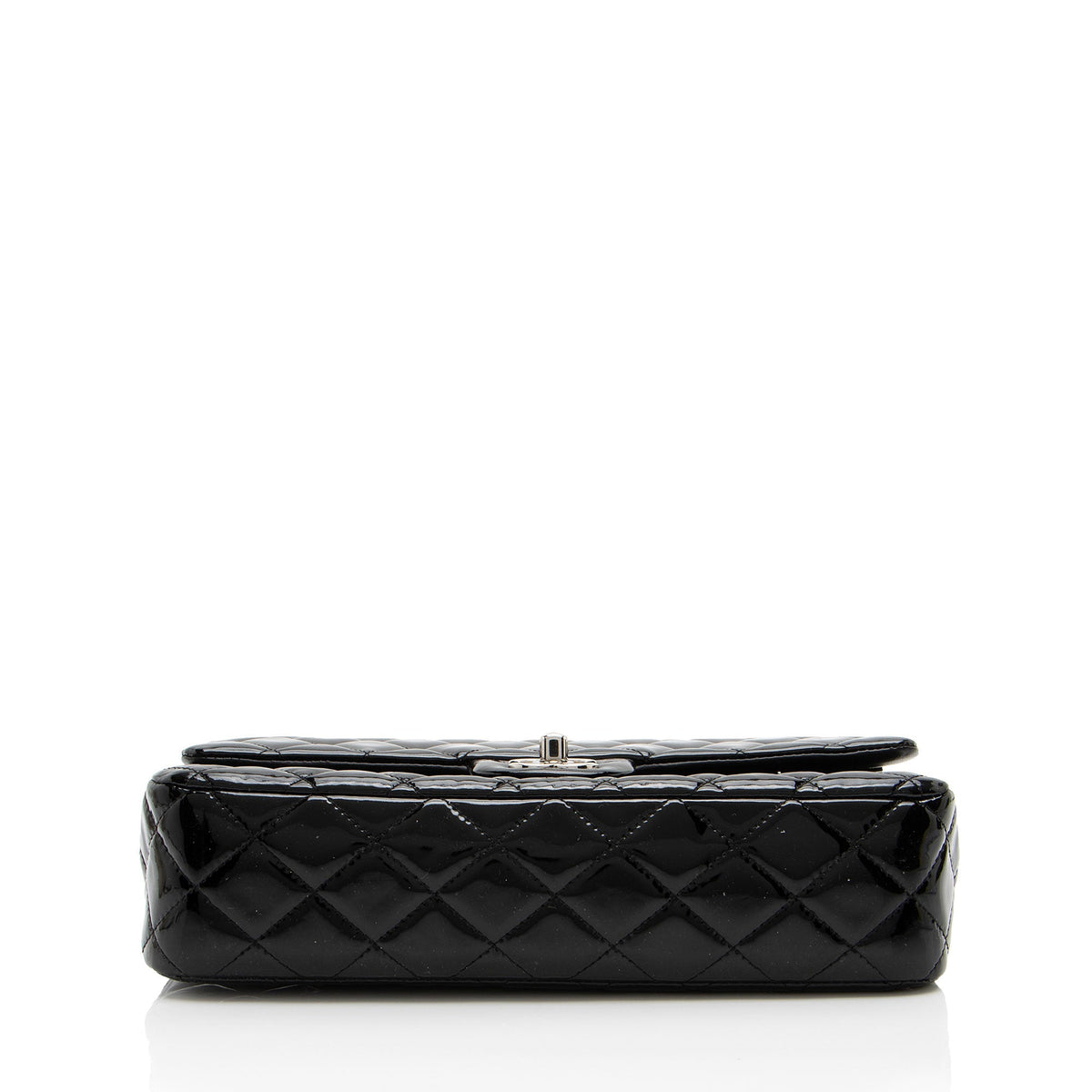 Chanel Patent Leather Classic Medium Double Flap Bag