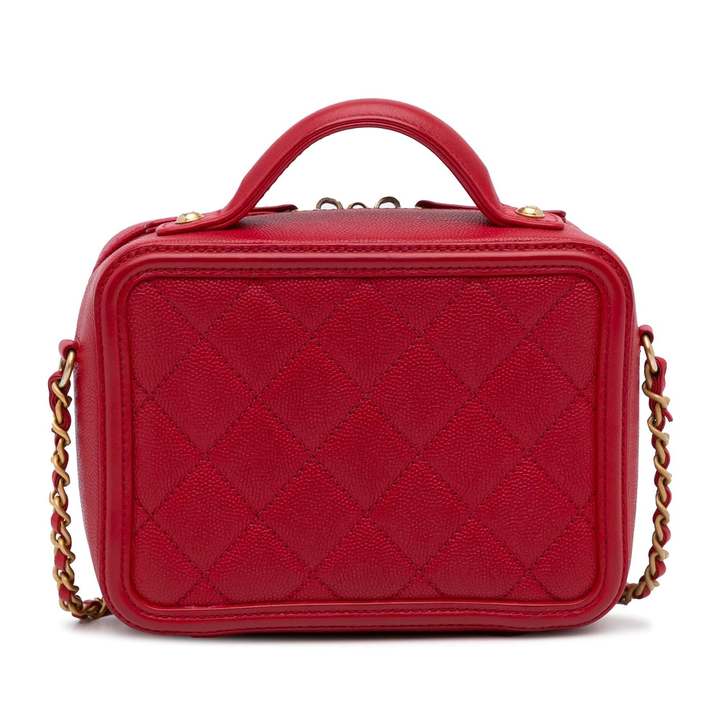 Chanel Small Caviar CC Filigree Vanity Bag