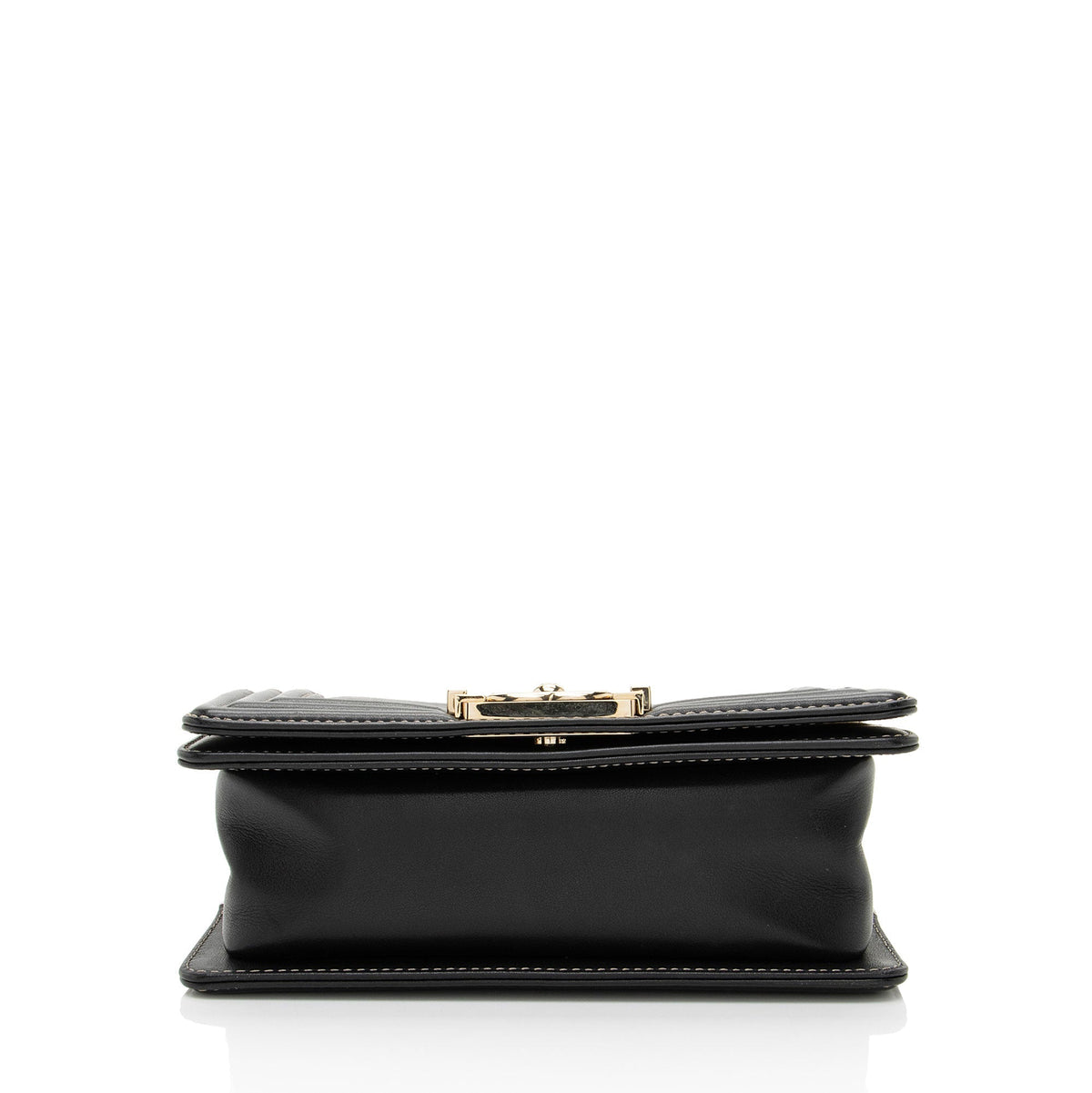 Chanel Two Tone Calfskin Goatskin Small Boy Bag