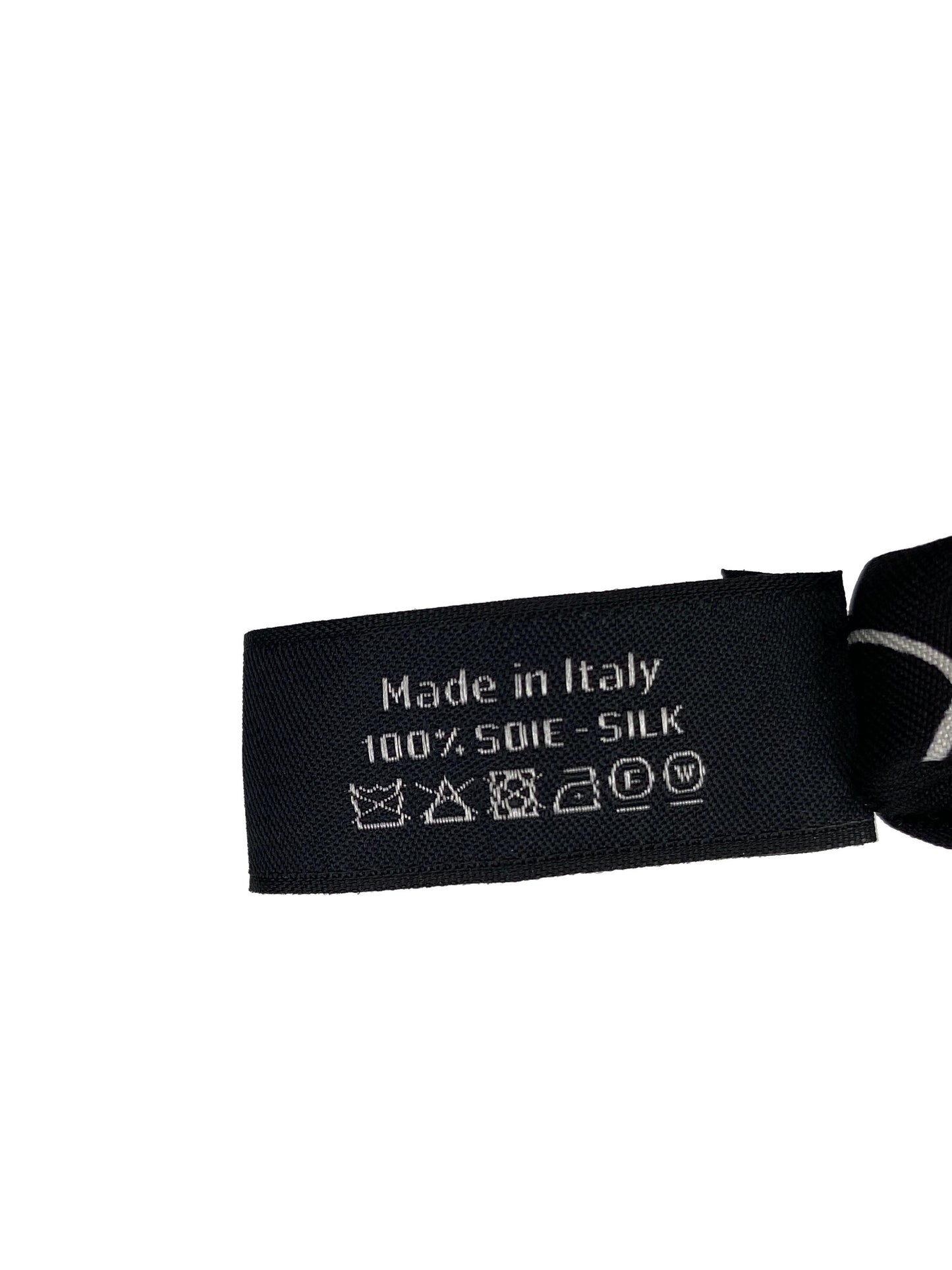 Chanel Black & White Headscarf & Scrunchie
