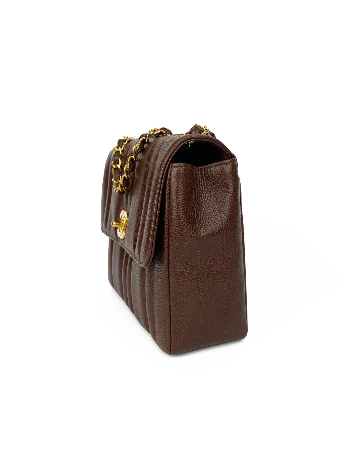 Chanel Brown Small Vintage Flap Bag