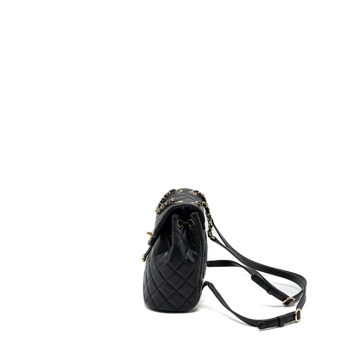 Chanel 23s mini Backpack Caviar Black LGHW (Microchip)
