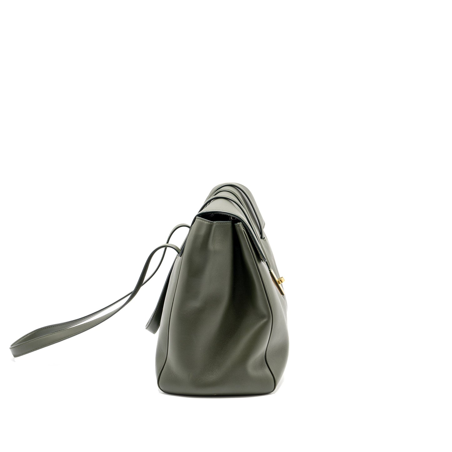 Celine Large Soft 16 Bag Smooth Calfskin Dark Green GHW