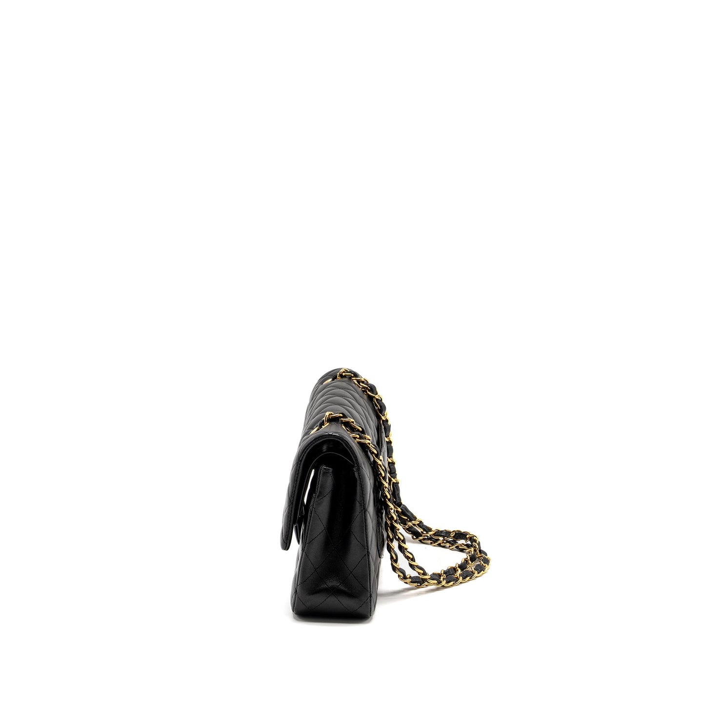 Chanel Medium Classic Double Flap Bag Lambskin Black GHW