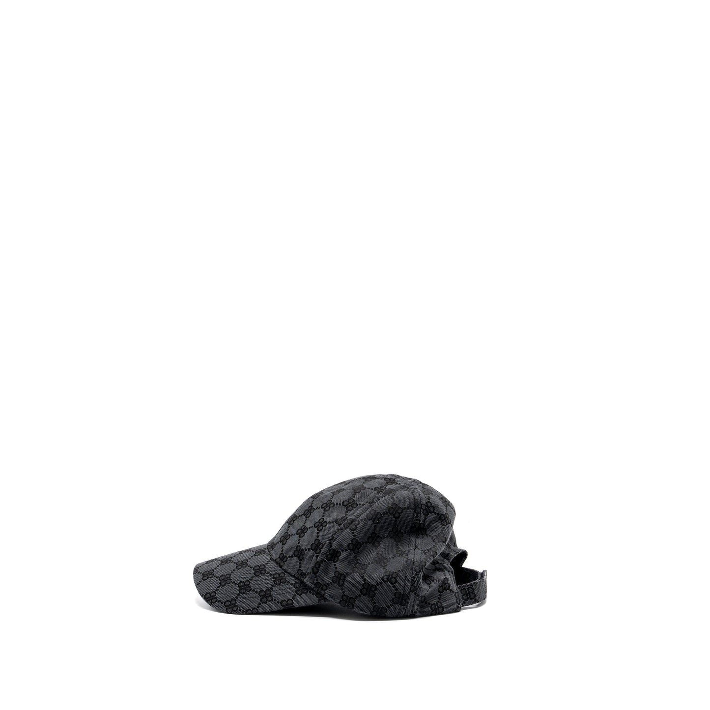 Balenciaga Size S BB MONOGRAM CAP BLACK