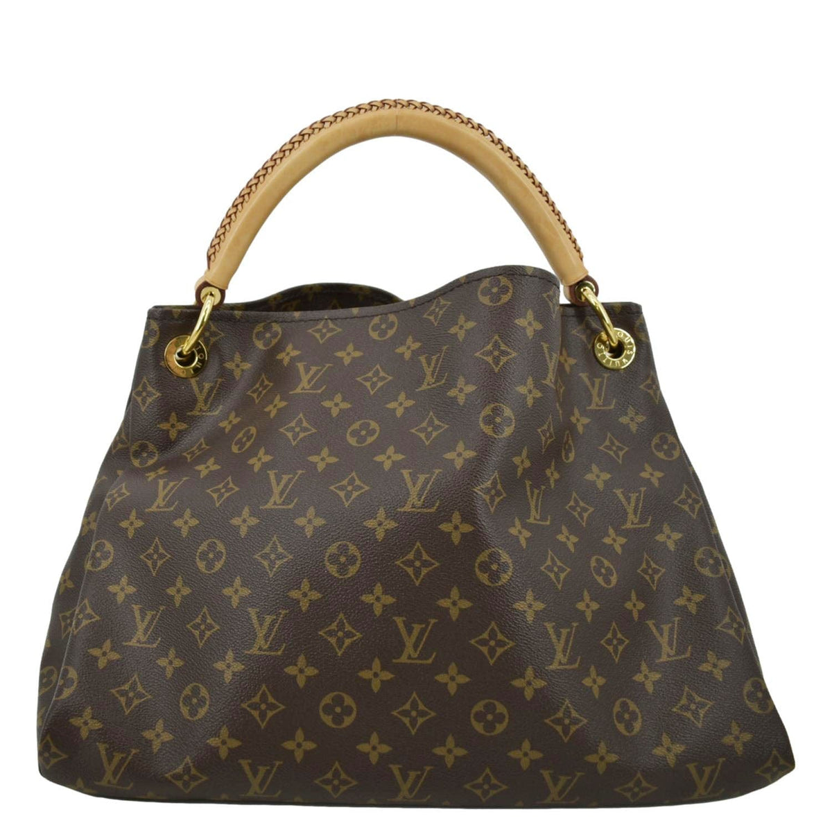 Louis Vuitton Artsy MM Monogram Canvas Hobo Bag Brown