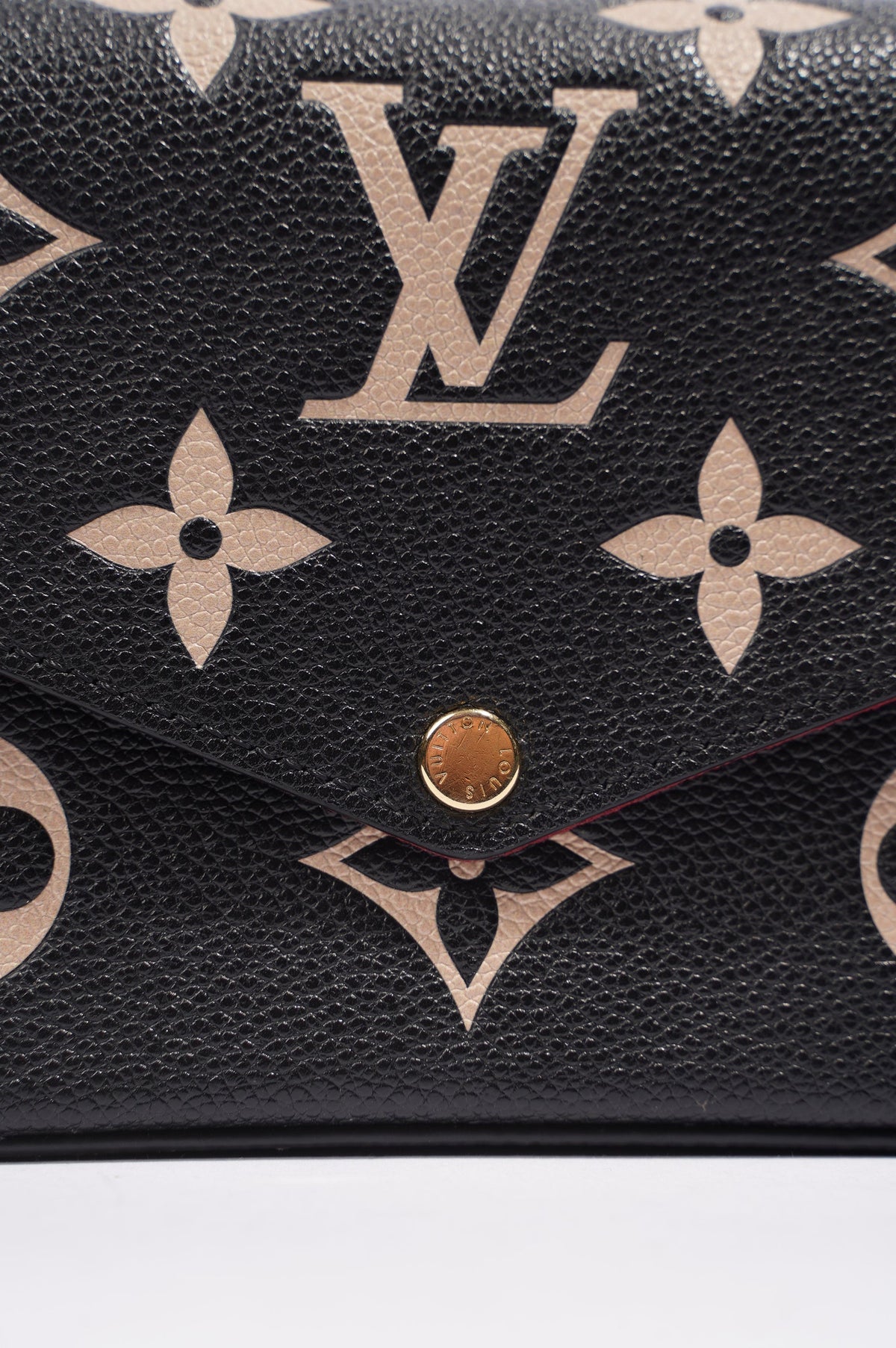 Louis Vuitton Womens Felicie Pochette Black / White