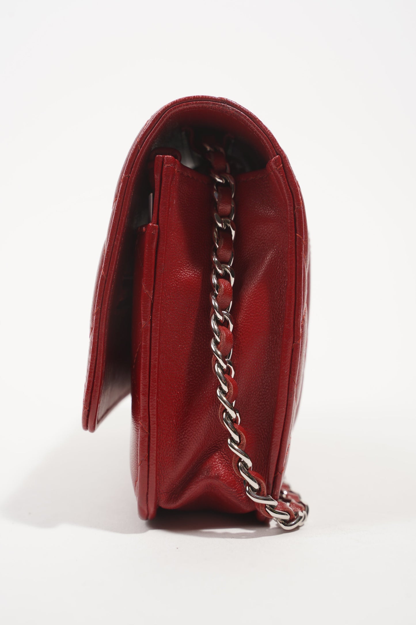 Chanel Womens Wallet On Chain Burgundy