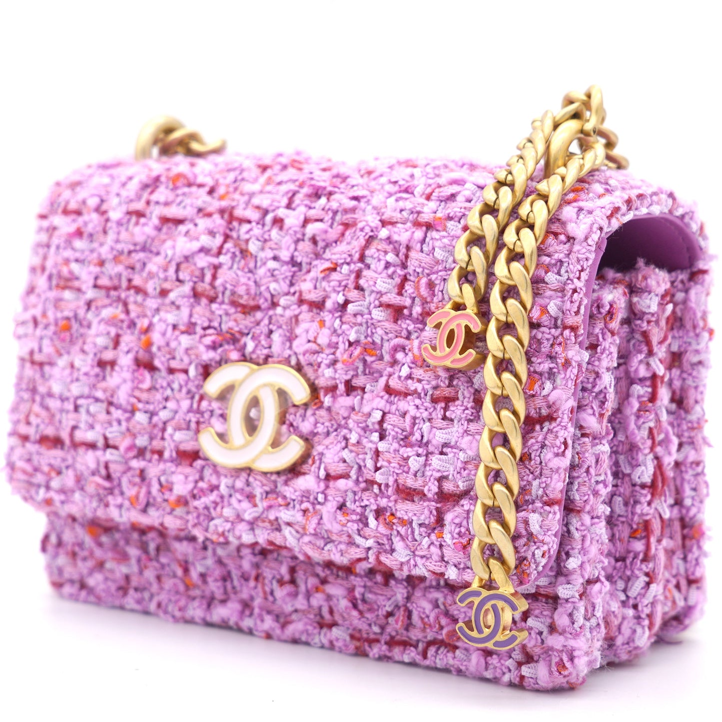 Pink Tweed on Chain