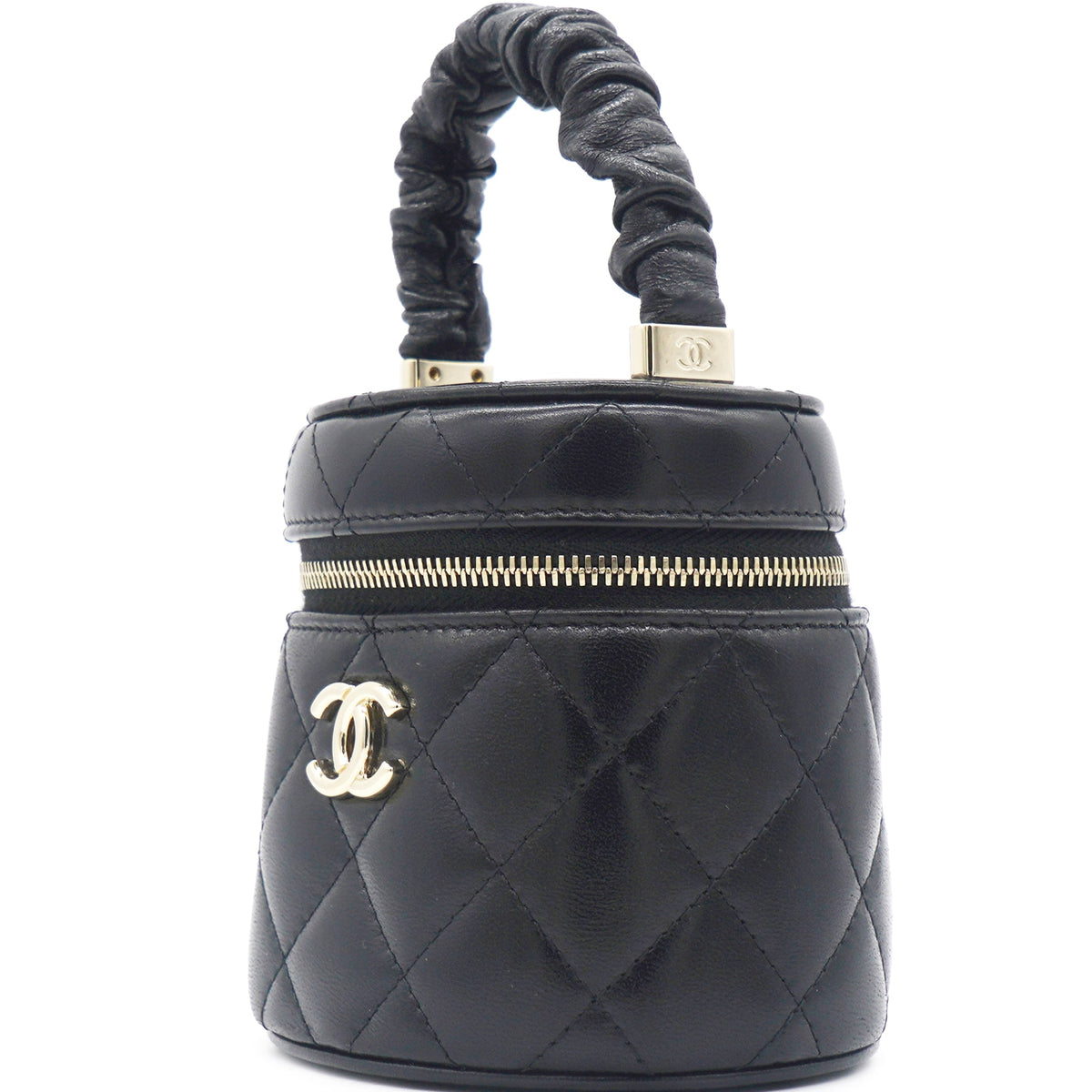 Black 22S Top Handle Mini Vanity Bag
