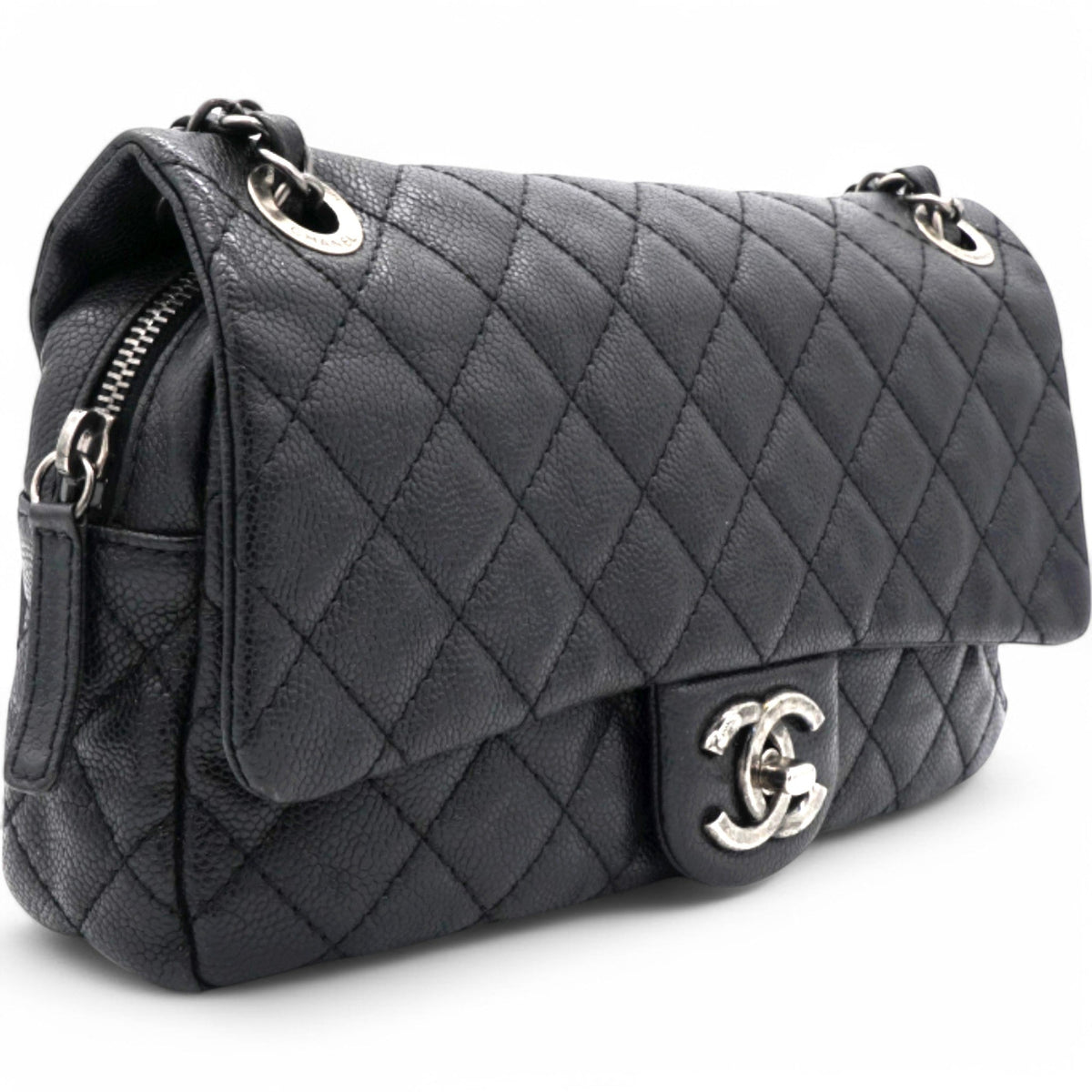 Caviar Flap Bag Black