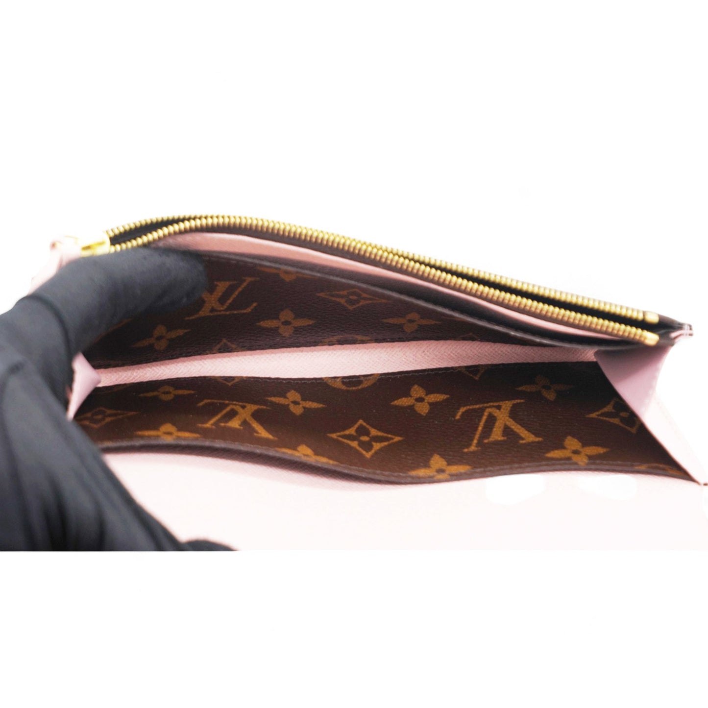 Louis-vuitton Monogram Emilie Wallet Rose Ballerine